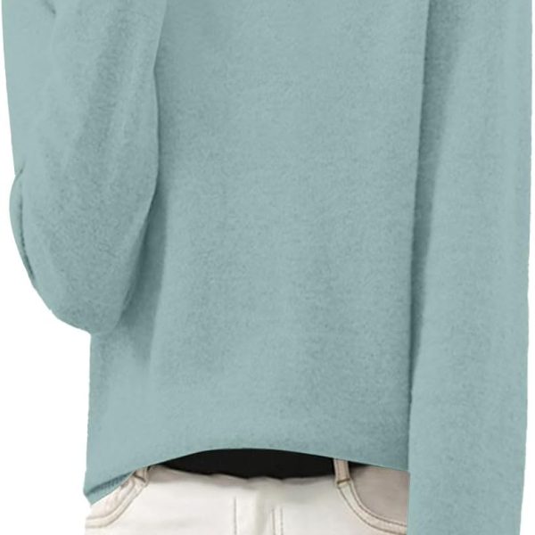 Cashmere Sweaters for Women Crew Neck Long Sleeve Knitted Pullover Sweater Warm Fall Winter Women's Cashmere Sweater