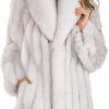 Womens  Fur Coat Winter Warm Fluffy Faux Fur Parka Jacket Thick Plus Size Outerwear Overcoat
